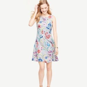 Ann Taylor Jungle Floral Flare Floaty Dress